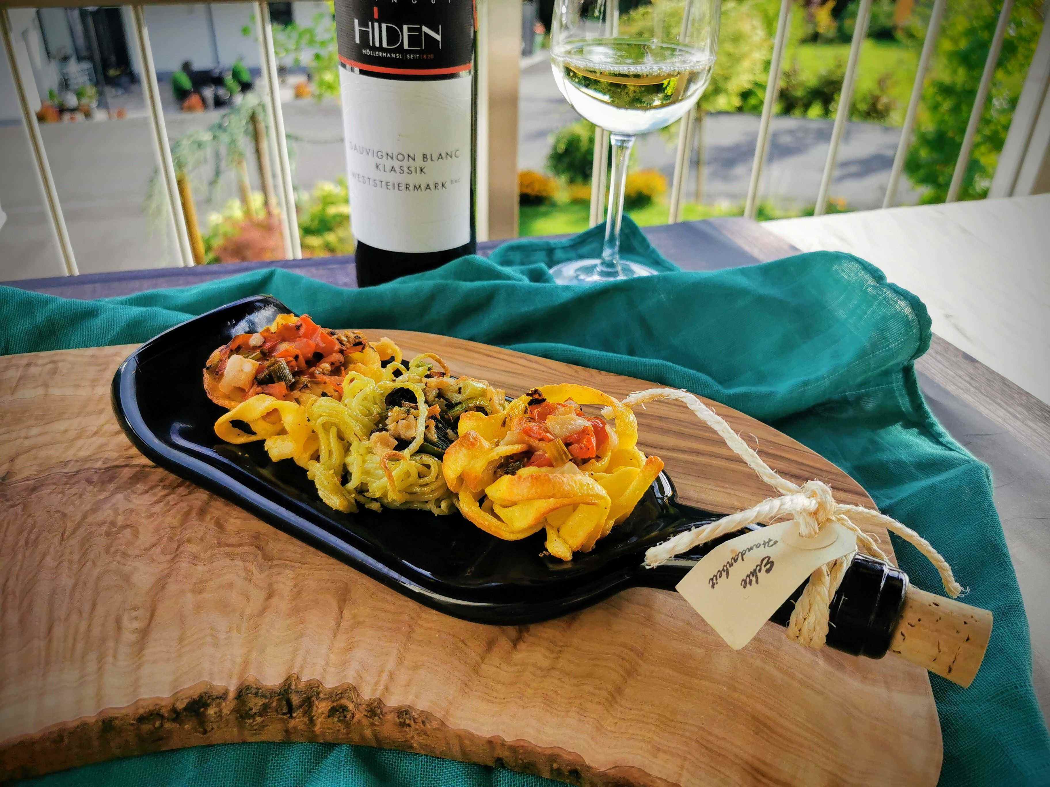 Grillgenuss für Vegetarier: Nudelnester vom Grill