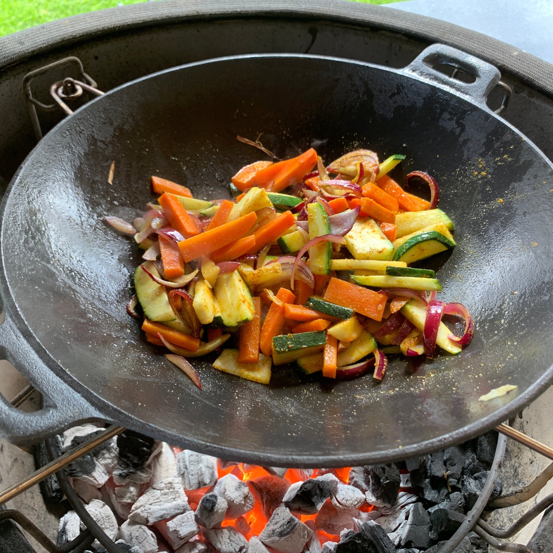 Premium Gusseisen-Wok