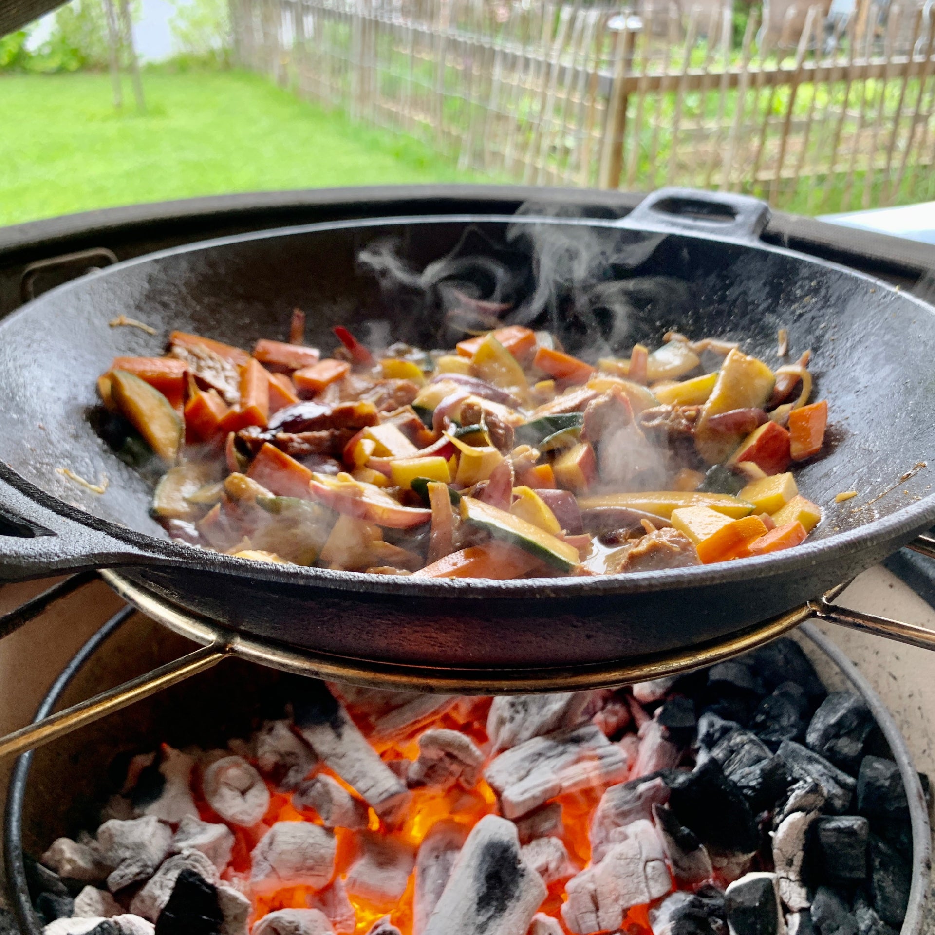 Premium Gusseisen-Wok