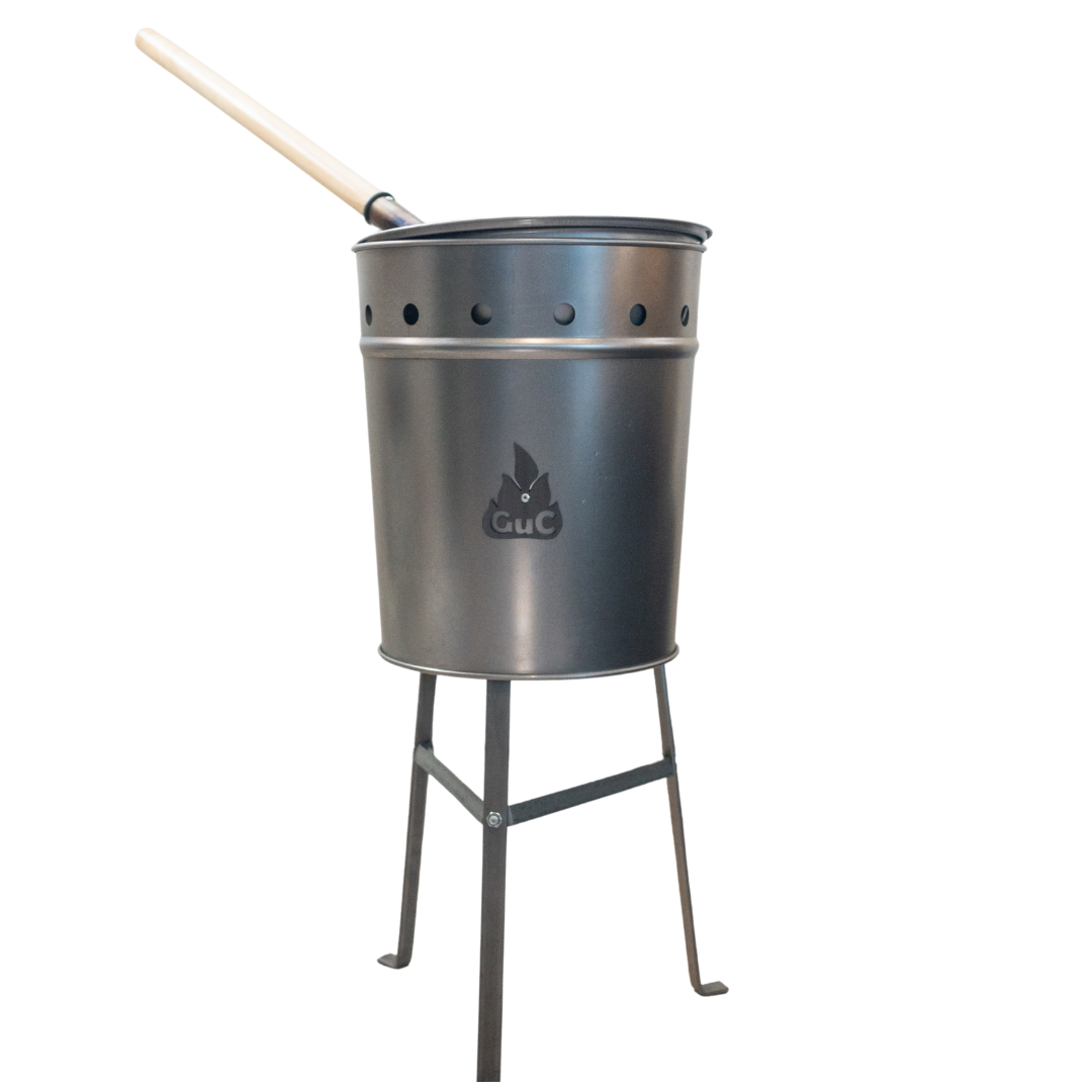 Maroniofen-Komplettset – Feuertonne mit Maronipfanne