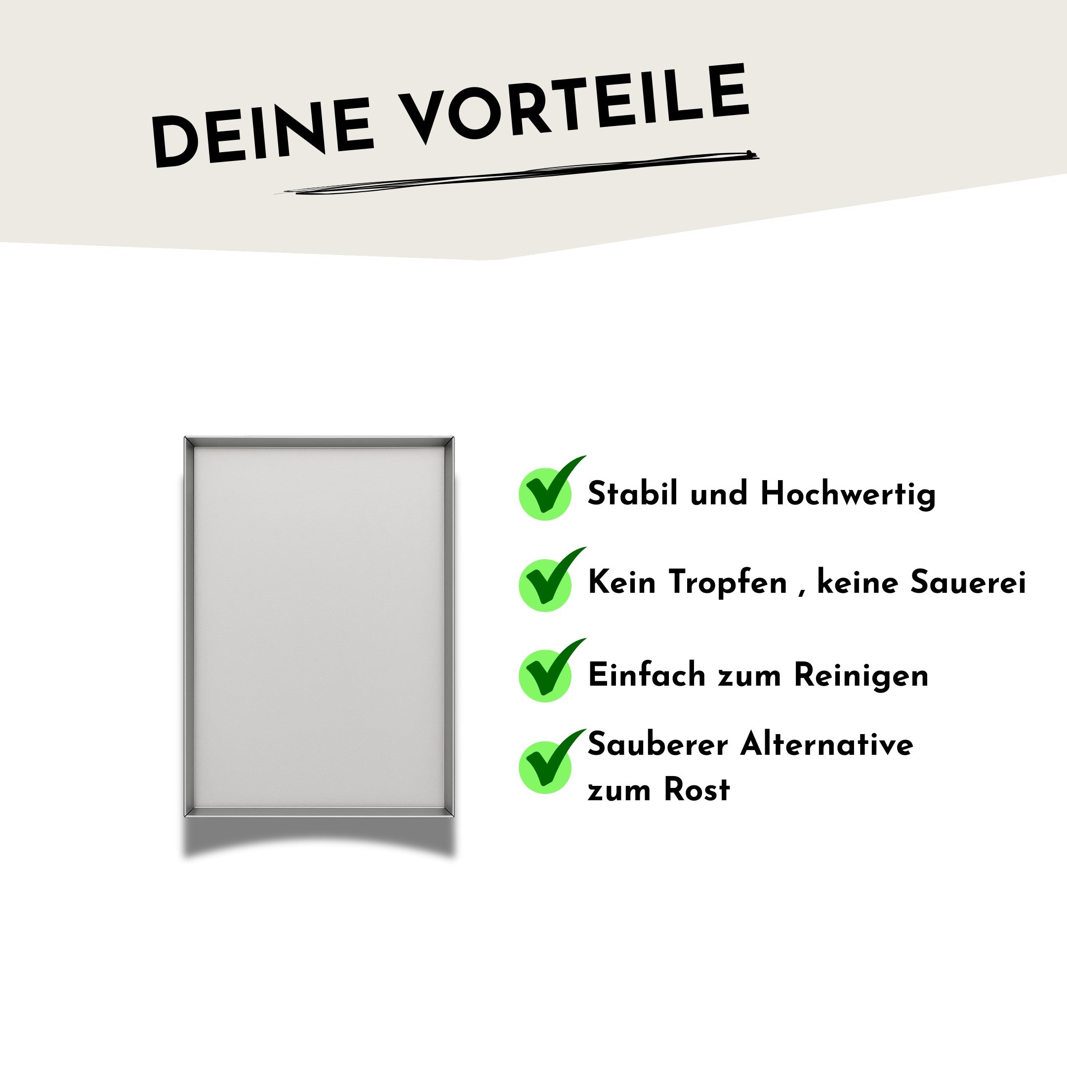 Plancha - Edelstahl Grill-Wanne