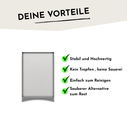 Plancha - Edelstahl Grill-Wanne