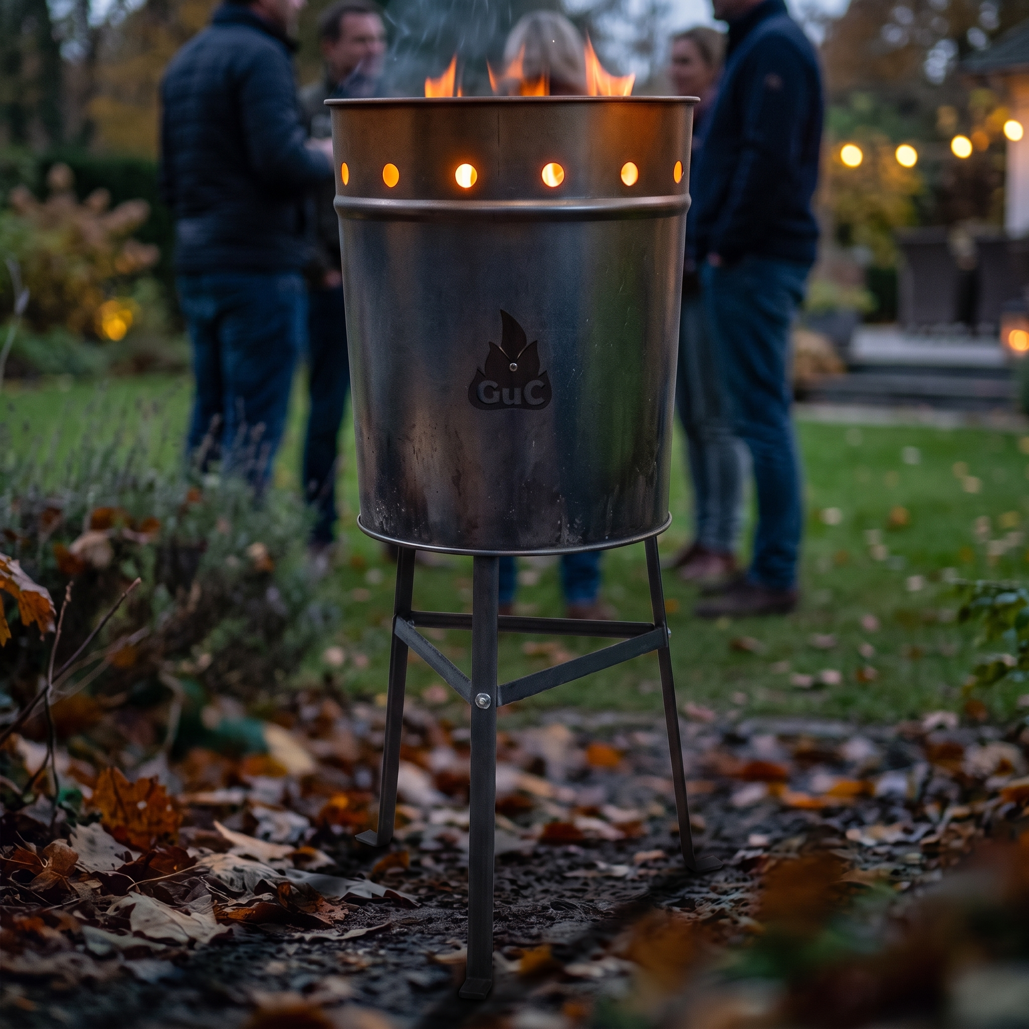 Feuertonne mit Dreibein – Feuerstelle & Maroniofen