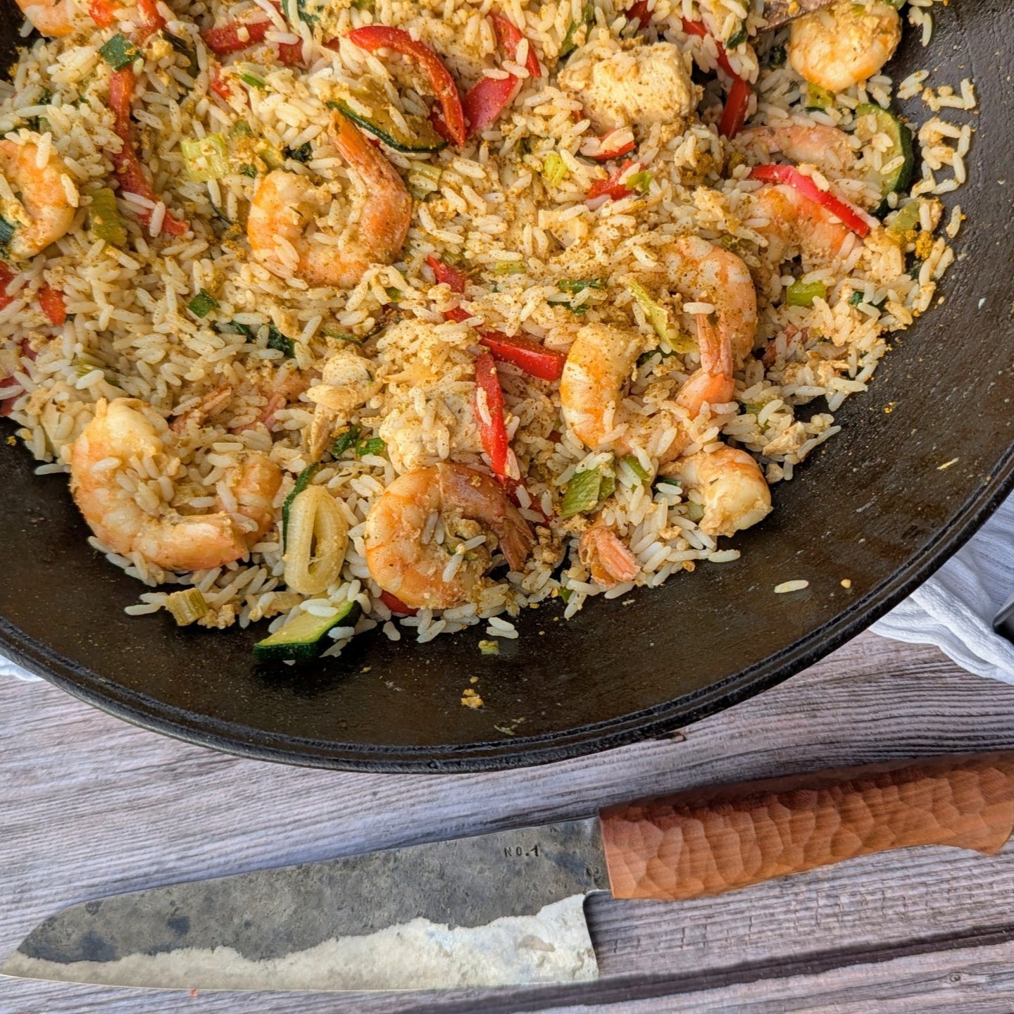 Premium Gusseisen-Wok