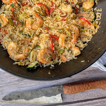 Premium Gusseisen-Wok