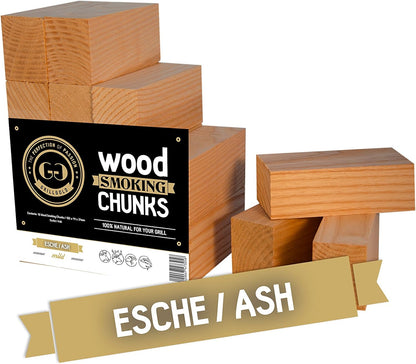 Räucherholz Esche - GRILLGOLD Wood Smoking Chunks (16 Stück)