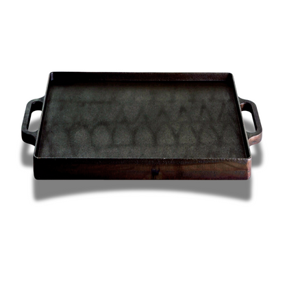 Gusseisen-Grillplatte eckig